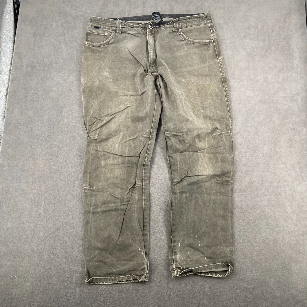 Vintage kuhl Born In The Mountains Pants Men 40x32 Gray Patina Dye Straight Leg